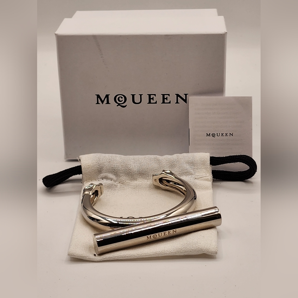 Alexander McQueen Silver Cuff Bangle NWOT
